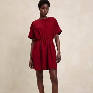 Poplin mini dress